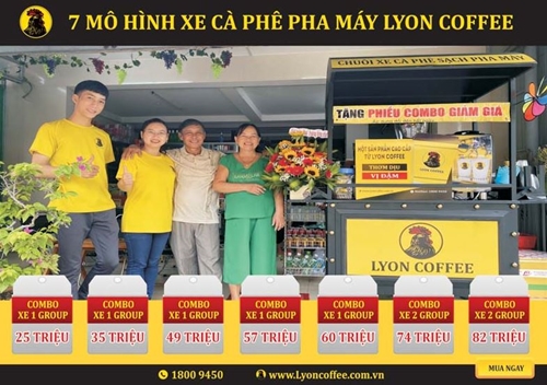 Kinh doanh nhượng quyền xe đẩy di động cà phê mang đi