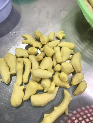 Gừng đã lột vỏ