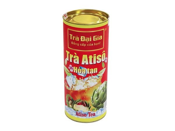 Trà atisô trong hộp thiếc
