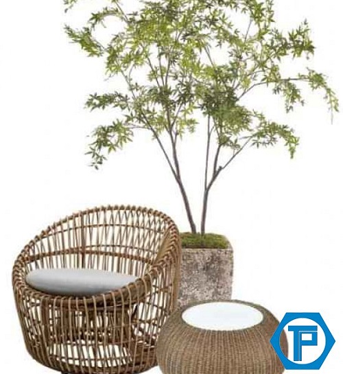 TP28 Ghế Cà Phê Bằng Rattan Poly