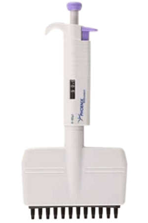 Micropipette 12 Kênh Autoclave 0.5-10 Ul