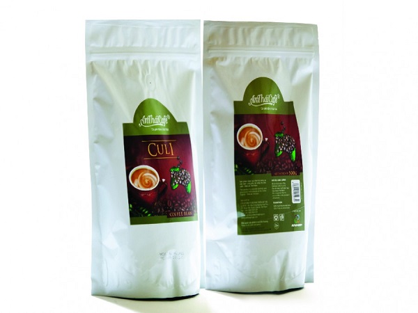 Hạt cà phê peaberry rang