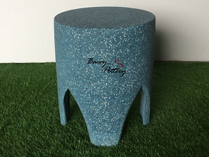 Ghế xanh bằng xi măng Terrazzo