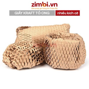 Giấy bao bì Kraft hình ô vuông mật ong