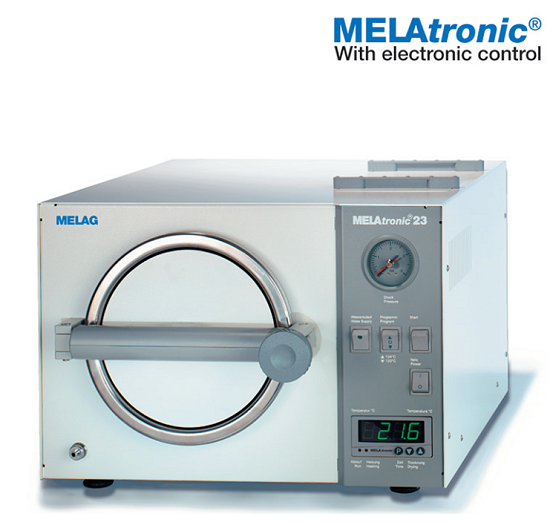 MELAtronic 23 là các máy tiệt trùng autoclave đã được khử trùng.