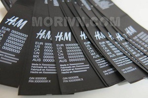 Nhãn vải Satin, Nylon, Cotton