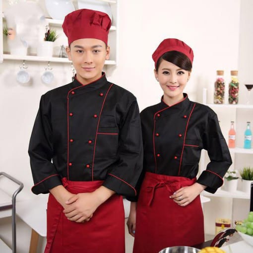Đồng phục nhà bếp màu đen