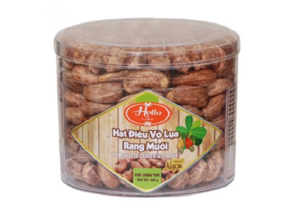 Hạt điều rang khô với vỏ 420g.