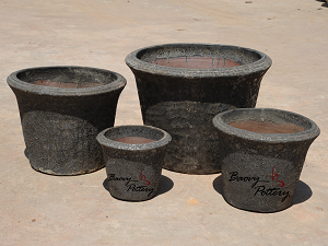 Chậu trồng cây phủ men bong bóng