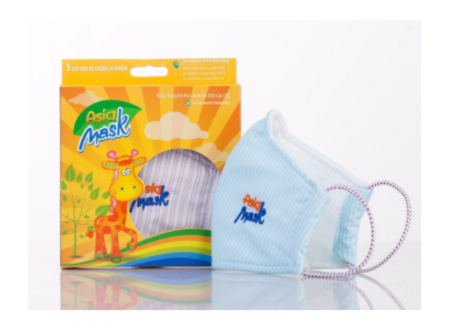 Mặt nạ chất liệu sợi carbon kích hoạt Asia Mask cho khuôn mặt...