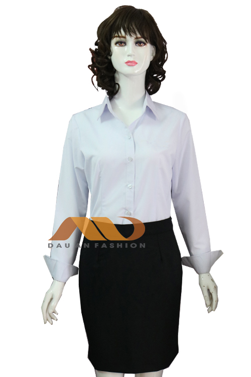 Áo sơ mi đồng phục công sở màu trắng AS0141