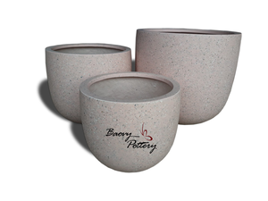 Chậu cây Seashell Terrazzo Fiberstone