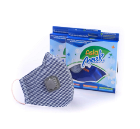 Mặt nạ than hoạt tính Asia Mask với van