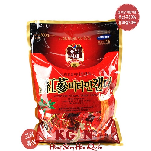 Kẹo nhân sâm đỏ không đường