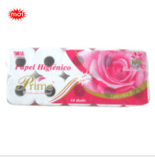 Giấy vệ sinh - 6 cuộn với 3 lớp màu xanh lá cây, có lõi