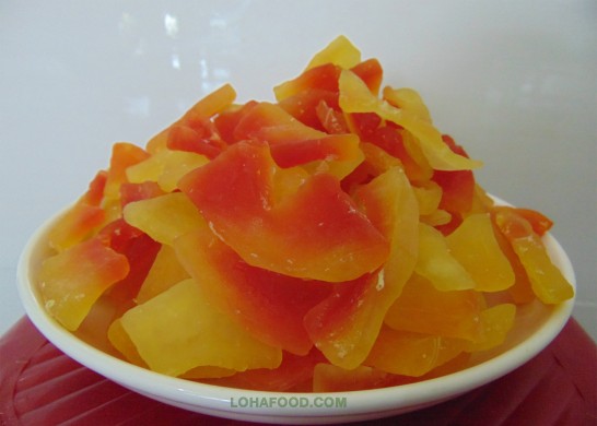 Đu đủ khô mềm
